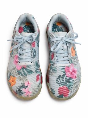 NOBULL Women’s Floral Mesh Ripstop Trainer Sneakers - Light Blue